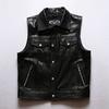HARLEY ANGEL Harley vest leather locomotive vest men's club lapel cowhide vest