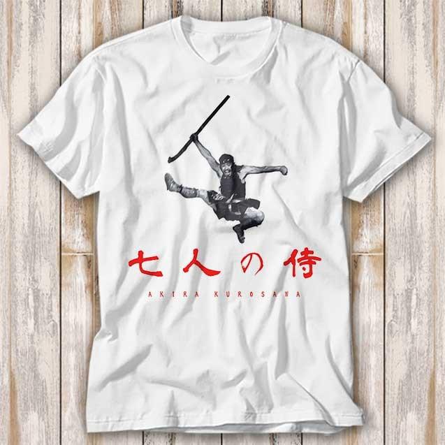 Seven Samurai Kurosawa Akira Japanese Tshirt Fun Movie Music Meme Top Mens Harajuku Style Summer Unisex Casual Tshirt M