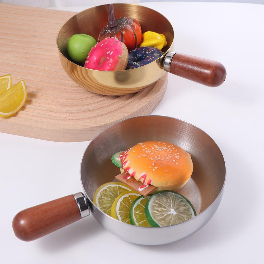 High Temperature Resistant Wooden Handle Bowl Heat-Resistant Breakfast Bowl  Instant Noodles