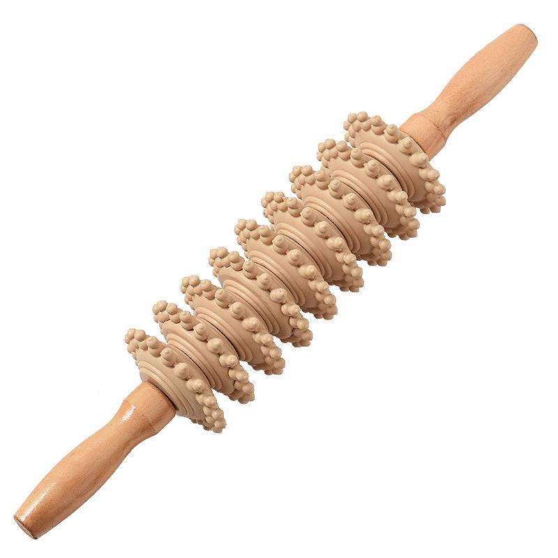 

Ручная палка для йоги из массива дерева для массажа мышц и спины