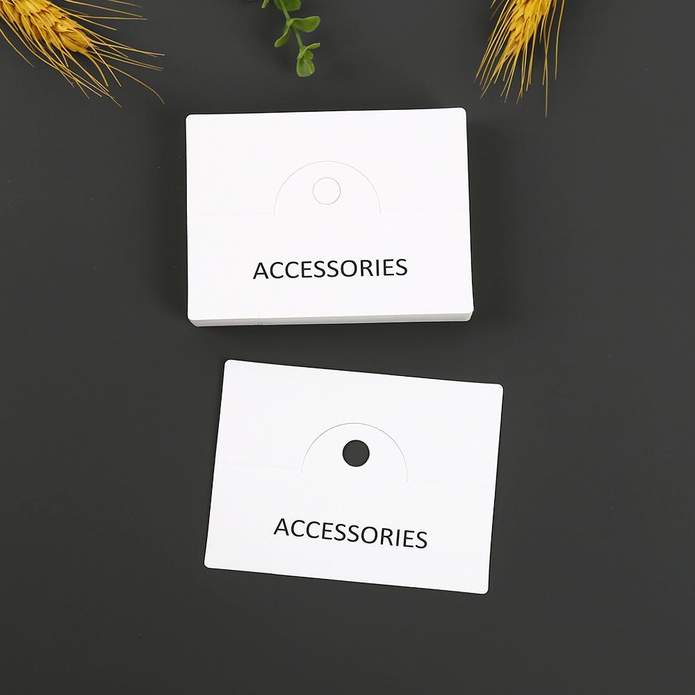 Kraftpapier Schmuck & Haarspangen Verpackung Hängeetikett Karte