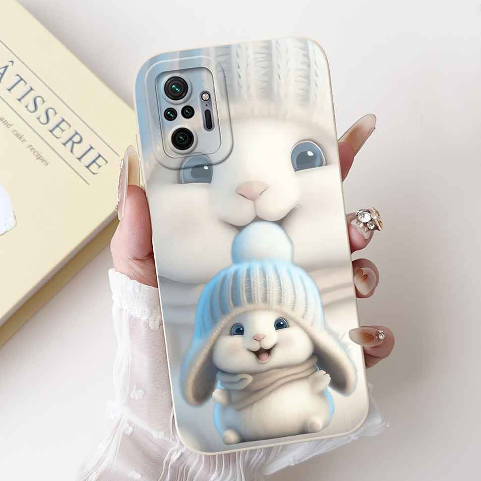 For Xiaomi Redmi Note 10 Pro 4G 6.67" Case Cherry Fashion Girl Soft Silicone TPU Cover For Redmi Note 10Pro 4G M2101K6G Shell