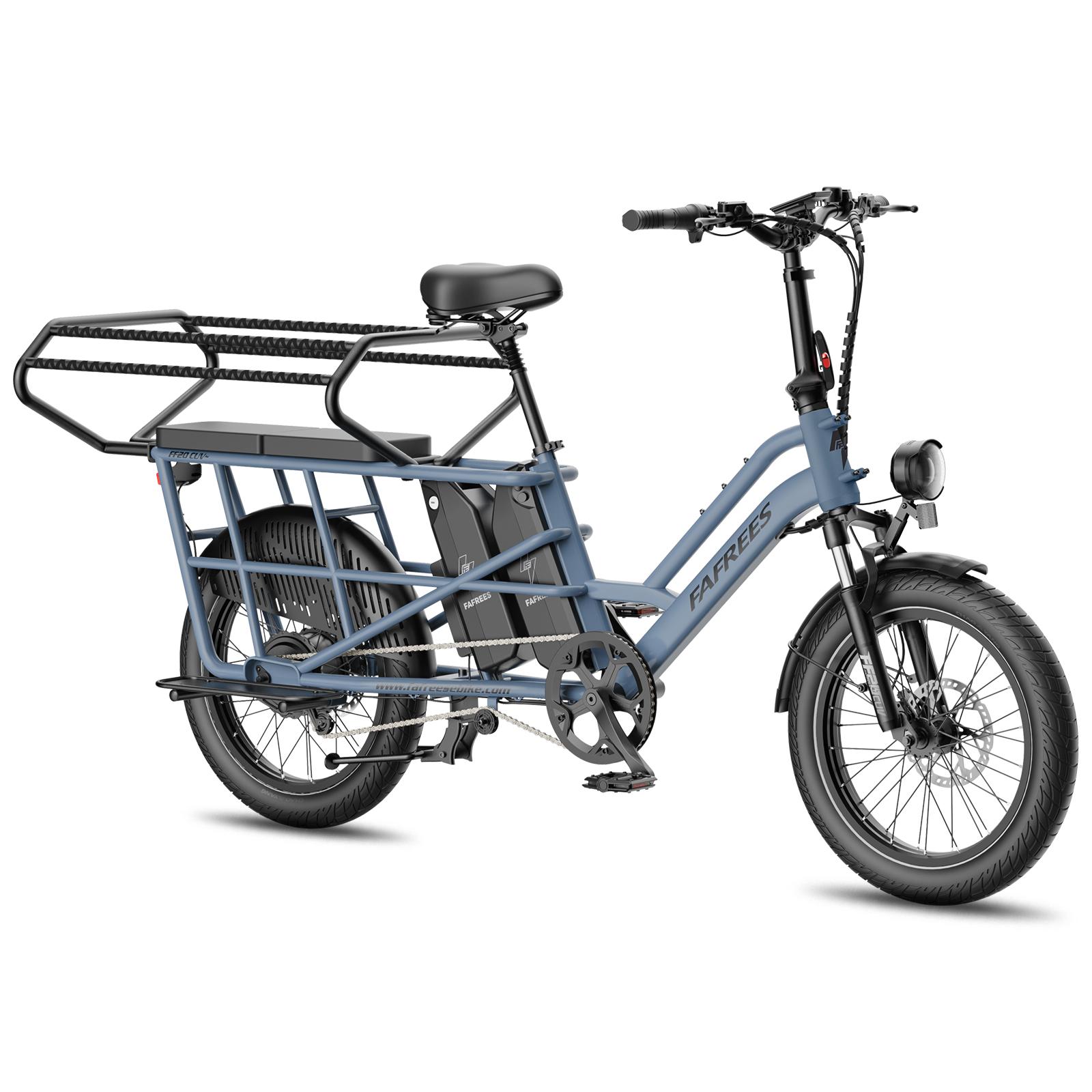 FAFREES FF20 CUV Modulares Longtail E-Bike – Dual-Akku 30AH, Hydraulische Scheibenbremsen