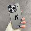 Simple lucky letter couple mobile phone case Apple 15Pro mobile phone case 14ProMax/13/12/11 personality 8
