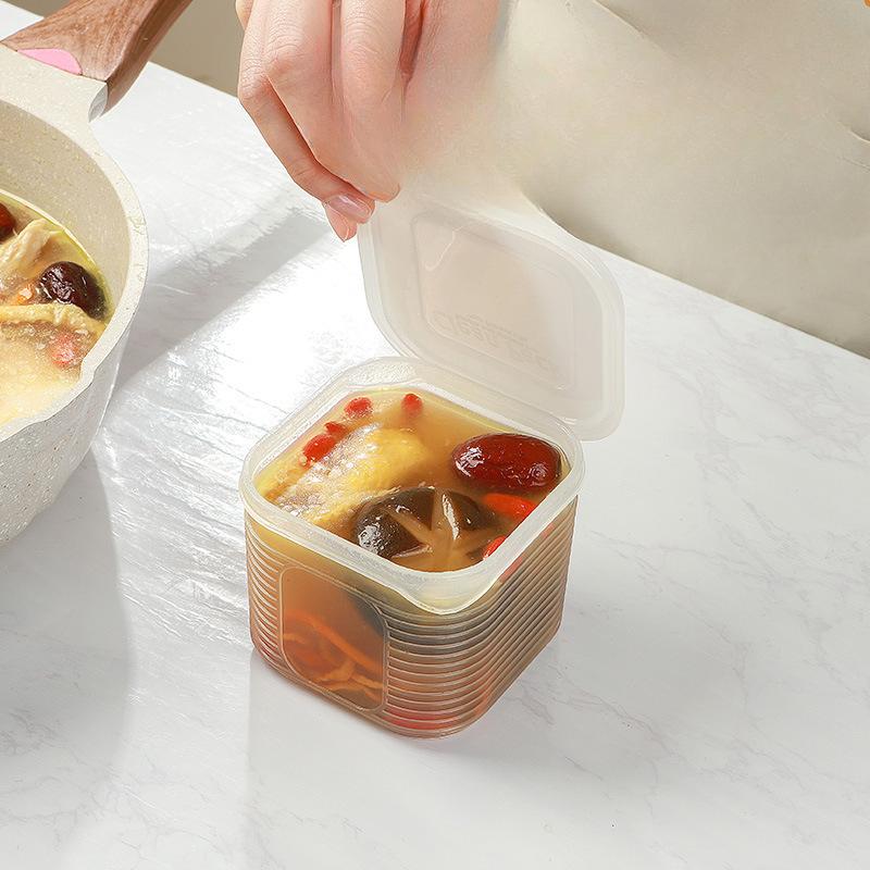 

Замороженные коробки для супа Порционные коробки Коробки для заморозки в холодильнике Коробки для хранения продуктов Маленькие коробки Пищевые коробки для порционирования и приготовления еды One inner box