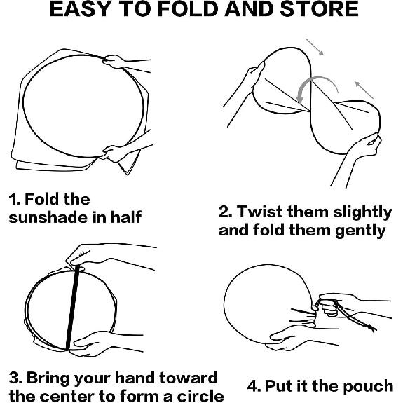 Cat Car Windshield Sun Shade Foldable Sunshade Front Window Cover Sun Visor Protector Accessories (59X27.5 Inches)