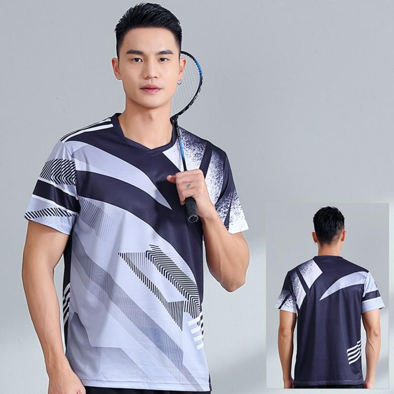 Quick-Dry Sport Set Badminton Tennis Pickleball Volleyball Men Women Athletic Wear Short Sleeve