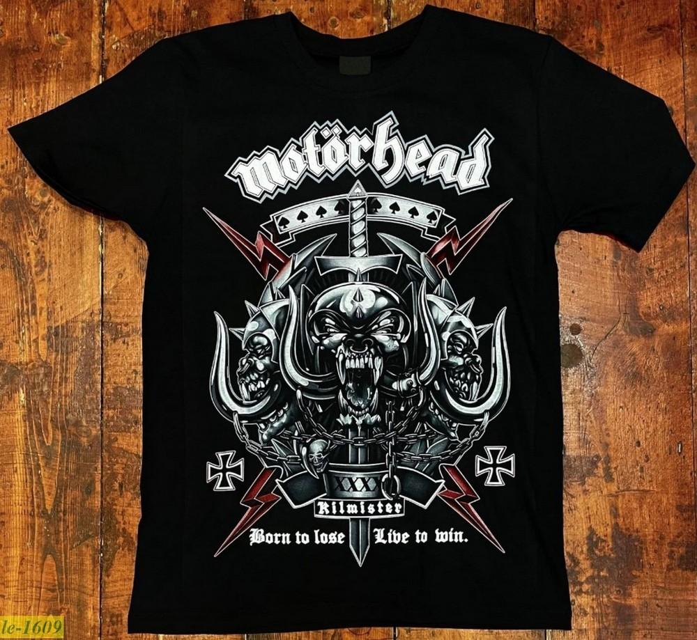 Motorhead Born to Lose Live to Win Logo Black Unisex Tshirt Size S5XL Unisex T-Shirt XXL