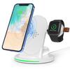 3 in 1 Magnetic Wireless Charger 15W Stand Fast Wireless Charging for Samsung Xiaomi Huawei Phones iPhone Apple iwatch Earphone