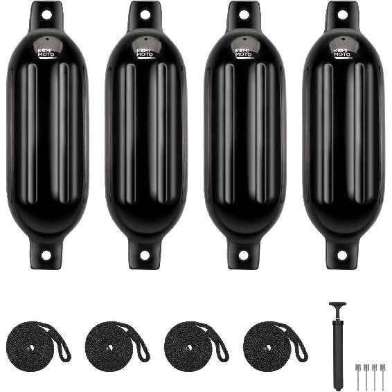 4Pcs Boat Fender Bumper Anchor Buoy Mooring Shield Protection Boat Bumper Inflatable Marine for Row Boats Dock Fishing 4pcs