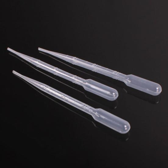 100Pcs 3ml Disposable Plastic Liquid Dropper Transfer Graduated Pipette Tool
