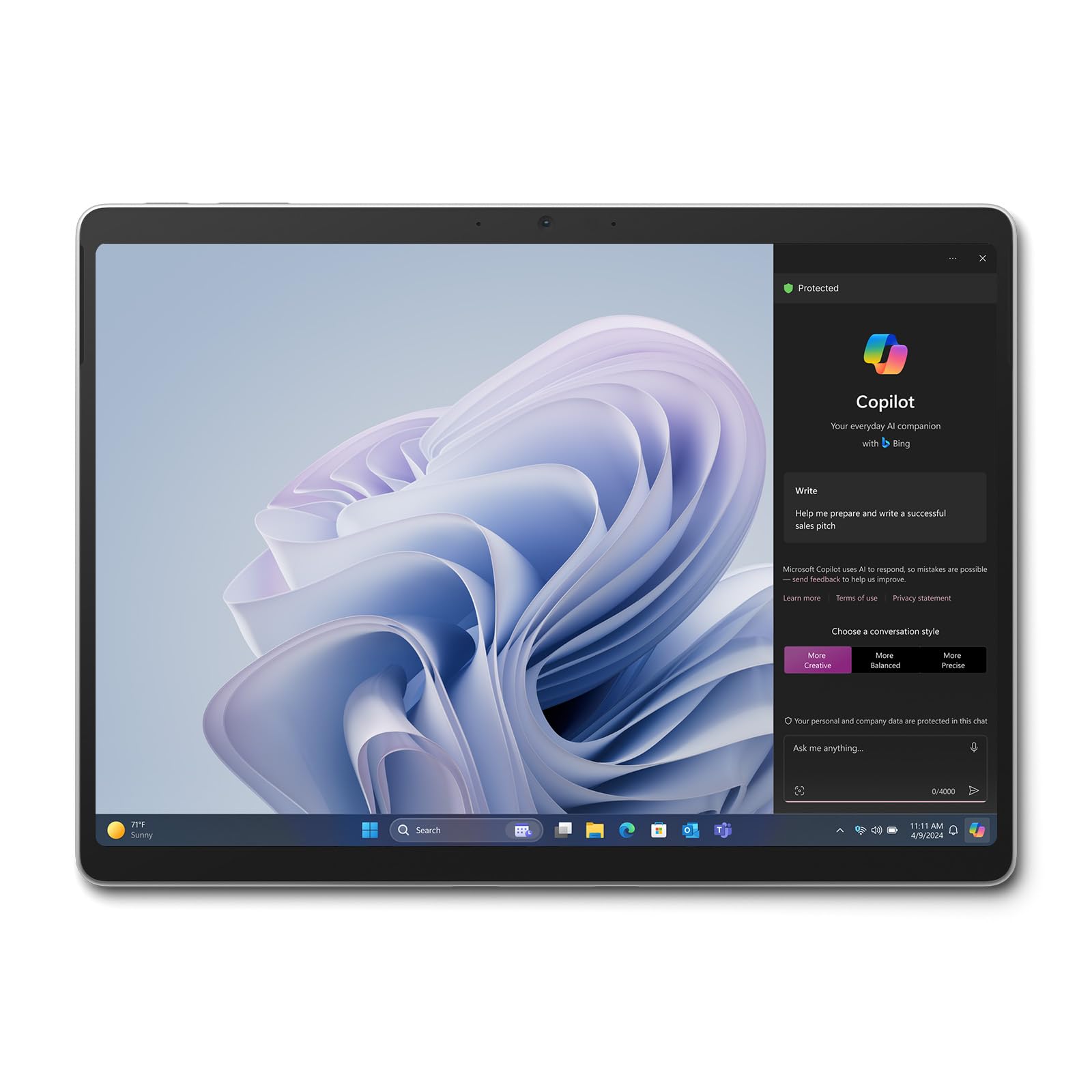 

Microsoft Office без Office Surface Pro 10 Core Ultra 5 8 ГБ 256 ГБ / / / Platinum) (ЗДР-00011) чорний