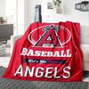 Los Angeles Angels Print Flannel Blanket High Quality Warm Comfortable Cover for All Seasons Perfect for Gifts Home Decor