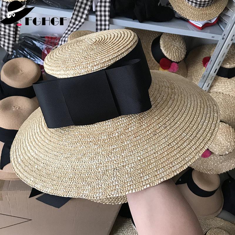 My Extreme Outdoor Activities Women's Elegant Wide Brim Straw Hat Floppy Summer Sun Hat Holiday Boater Beach Hat Cap Band Bow Kentucky Derby Hat Sombreros