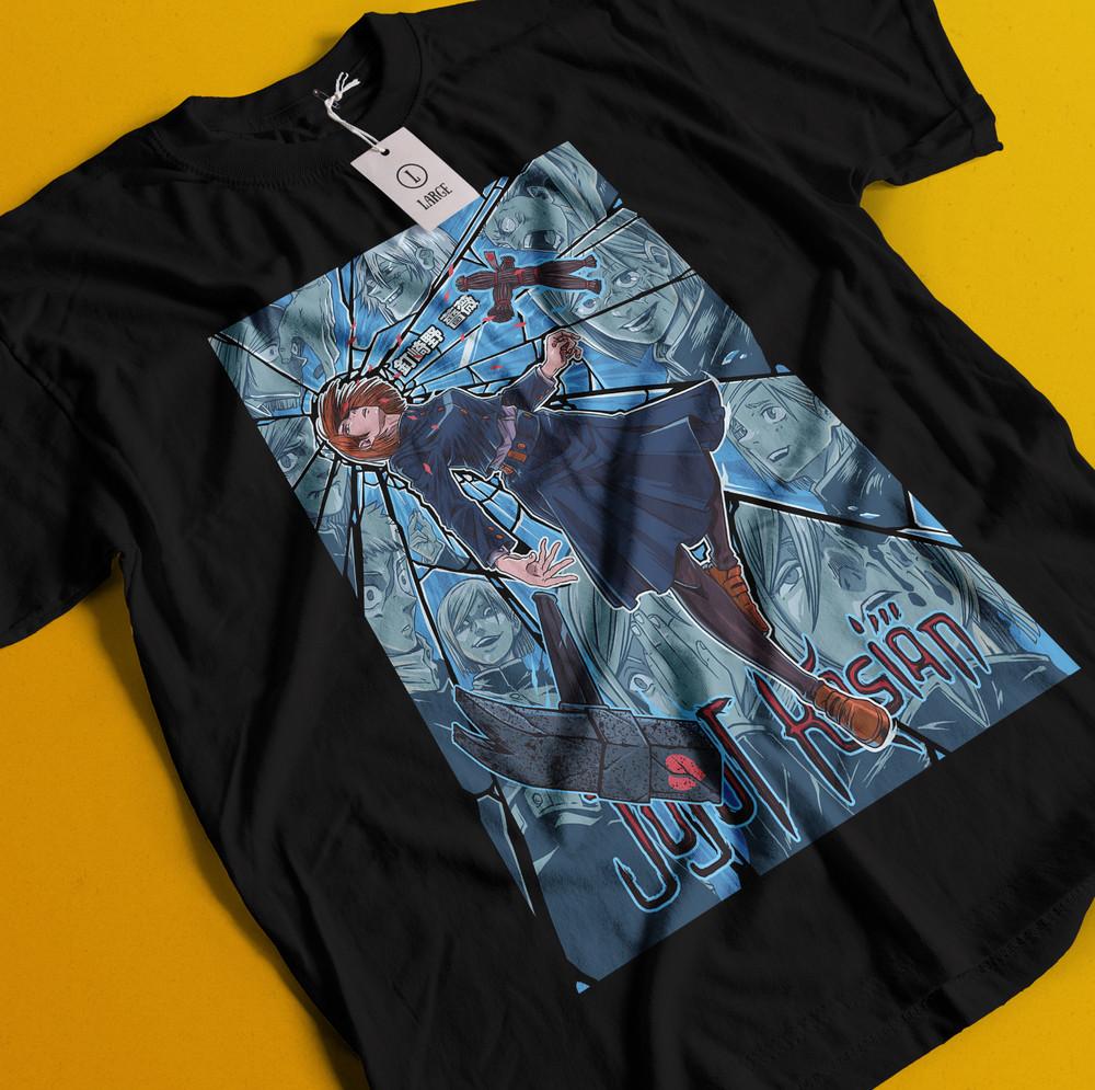 

Футболка Нобара Кугисаки Футболка Годжо Сатору Футболка Сукуна Футболка Дзюдзюцу Кайсен Футболка Тодзи S