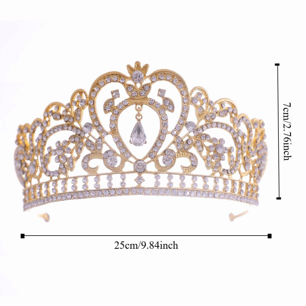 Fashion Crystal Rhinestone Tiaras Head Jewelry Lightweight Queen Princess Diadems Headdress Luxurious Wedding Bride Crowns Prom