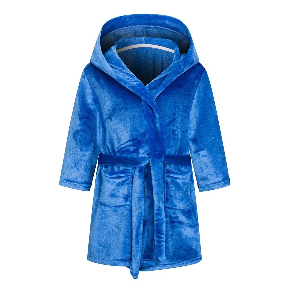 Winter Kerst Badjas Voor Meisjes Pyjama Dierlijke Badjassen met Capuchon Kinderen Kamerjas Jongens Nachtkleding Kinder Badjas 6 8 10 12J