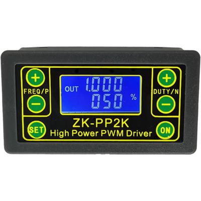 ZK-PP2K PWM DC Motor Drehzahlregler Frequenz Duty Cycle Regler Einstellbarer Schalter LED Dimmer Digitaler Impulstreiber 2 Modi