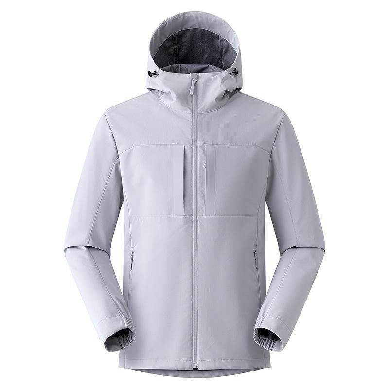 Men's Trendy Autumn Hooded Jacket: Windproof & Waterproof for Mountaineering & Casual Wear.