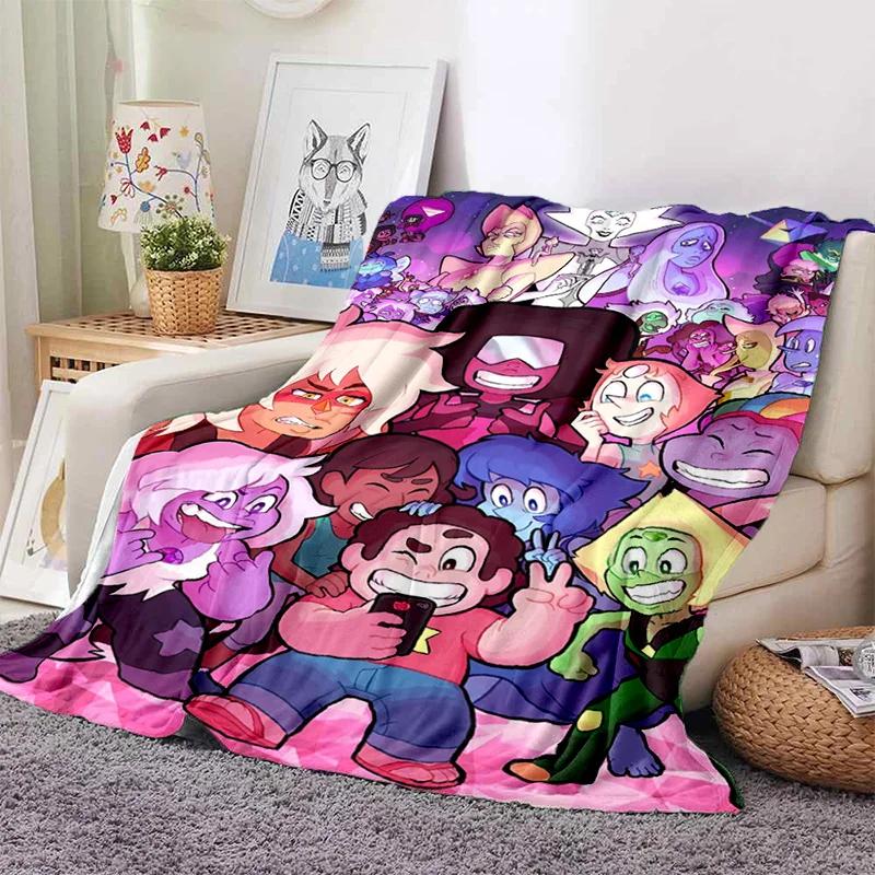 Soft Warm Anime Curly Hair Steven Universe Living Room Sofa Cover Carpet for Beds Decoration and Picnic Blanket for Kids