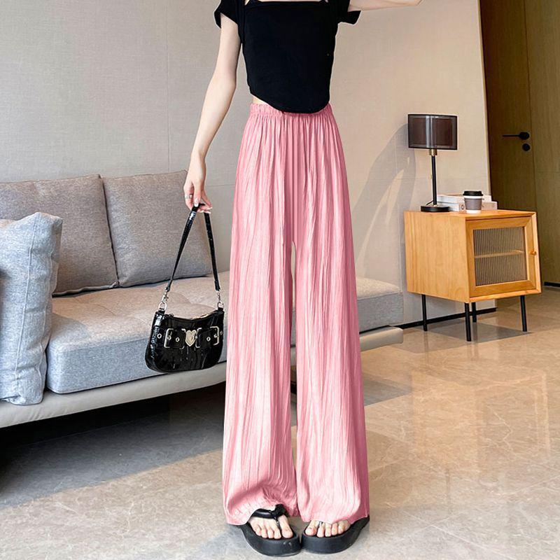 

Yamamoto Women s 2026 Summer High-Waist Drapey Wide-Leg Pants Set 3XL for 145-160 lbs