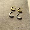 Gold Retro Temperament Stud Earrings for Women - 2024 Spring/Summer Trendy Light Luxury Niche Design