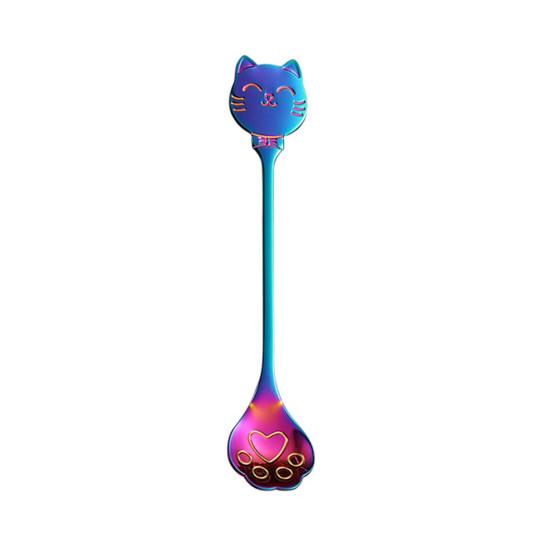 Cat Coffee Spoon Stainless Paw Claw Steel Cat Teaspoon D