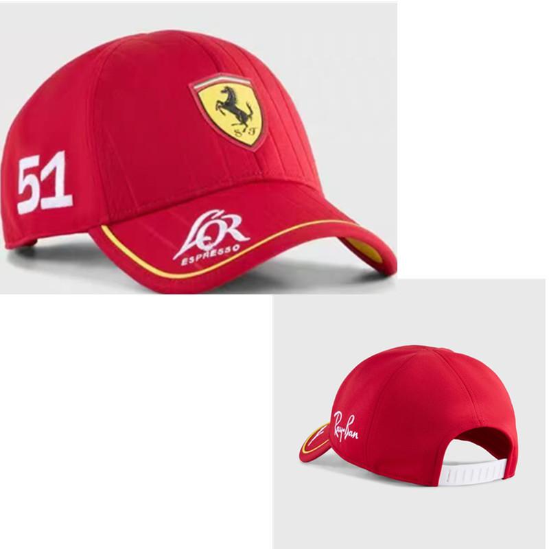 Casquette de Baseball de Mode pour Voiture Chapeaux de Soleil d'Extérieur de Course Pour Ferrari SF90 F80 Purosangue Roma Spider Amalfi Portofino M Roma 488 Spider