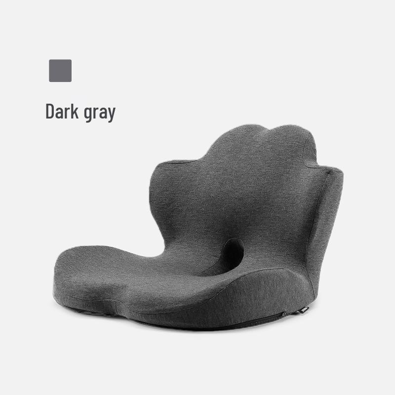 Ergonomic Memory Foam Car & Office Seat Cushion with Integrated Backrest and Lumbar Support