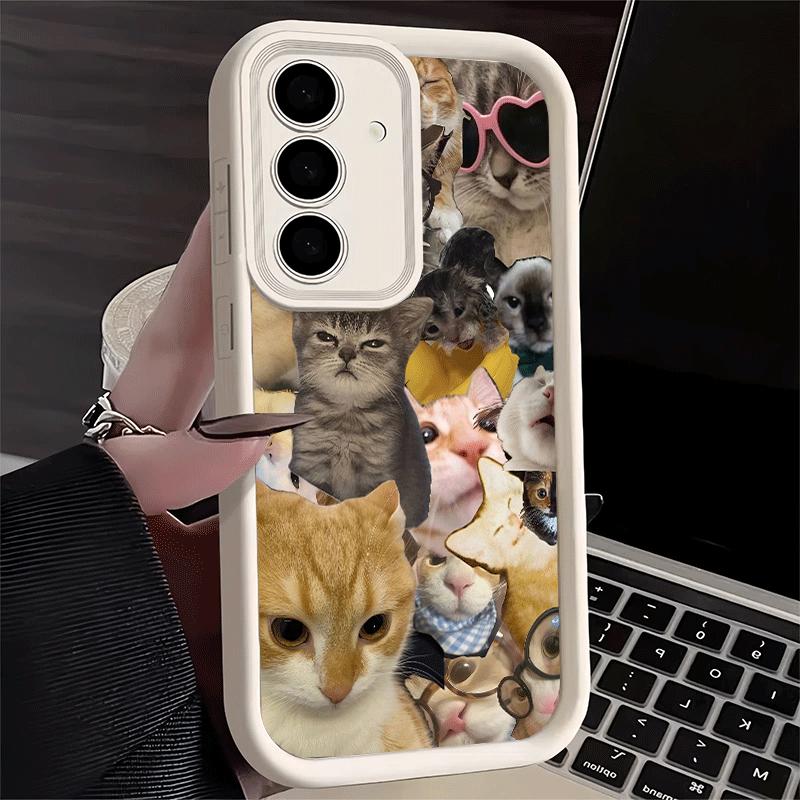 

Phone Case for Samsung Galaxy A17 A16 A15 A14 A13 Crying Cats Combine Memes A56 A36 A26 A55 A35 A25 A54 A34 A24 A53 A33 A23 A07 Samsung A06