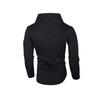Men's Jacquard Patchwork Zipper Hoodie - Round Neck, Long Sleeve, European American Style