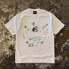 Loose Fit Cotton Tshirt Short Sleeve Double Thread Pure Cotton American Retro Style Unisexs Unisexs Casual Breathable Tee