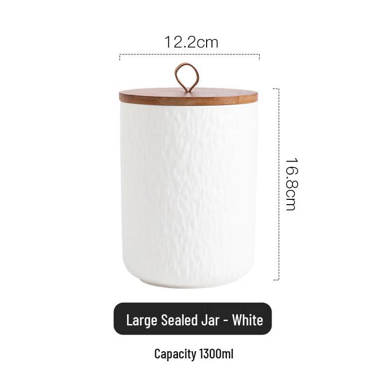 ZISIZ Rock Texture Ceramic Storage Jar