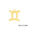 12pcs/lot Stainless Steel Zodiac Charms Horoscope Astrological Sign DIY Pendant for Necklace Bracelet Jewelry Making