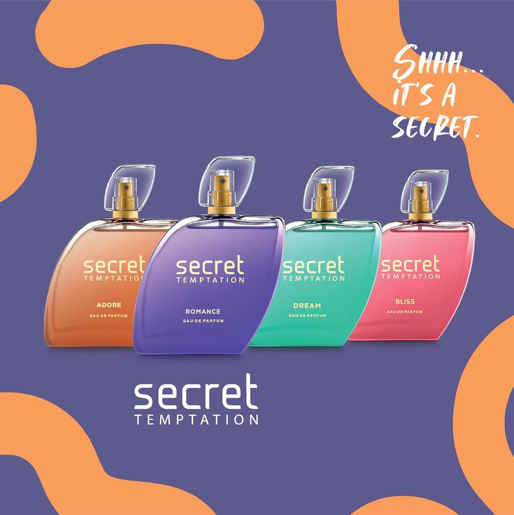 Secret Temptation Romance Eau De Parfum für Damen 50ml 1er-Pack Langanhaltender Chypre-Grüner Duft