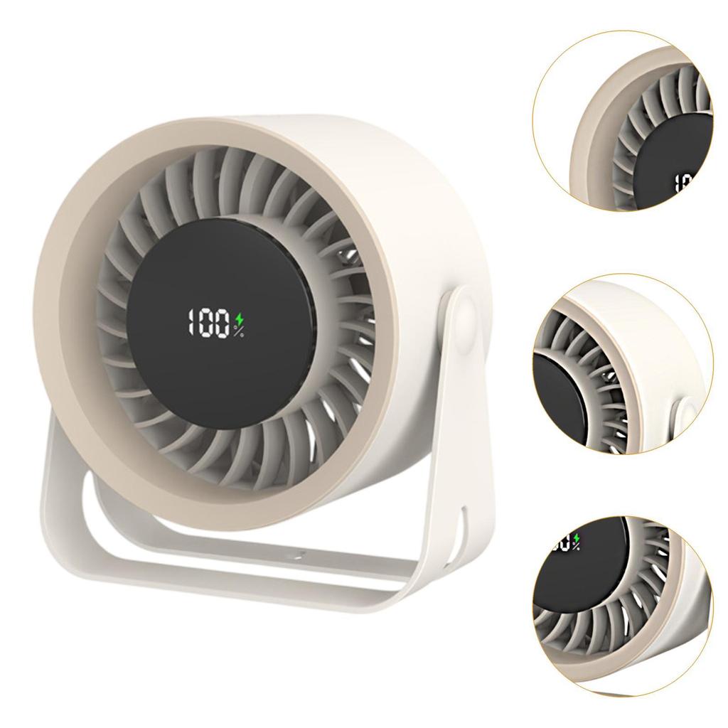 Desk Fan Circulator Fan Rechargeable Adjustable Cooling Fan Personal Fan for Office Traveling Indoor