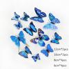 12Pcs Simulated Butterfly Stickers Art Creative Home Background Stereoscopic Decoration 3D Butterfly Wall Stickers