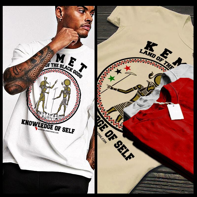 African Kemet Black God Warrior  Marcus Garvey Melanin Pride Africa Pride Unisex T-Shirt S