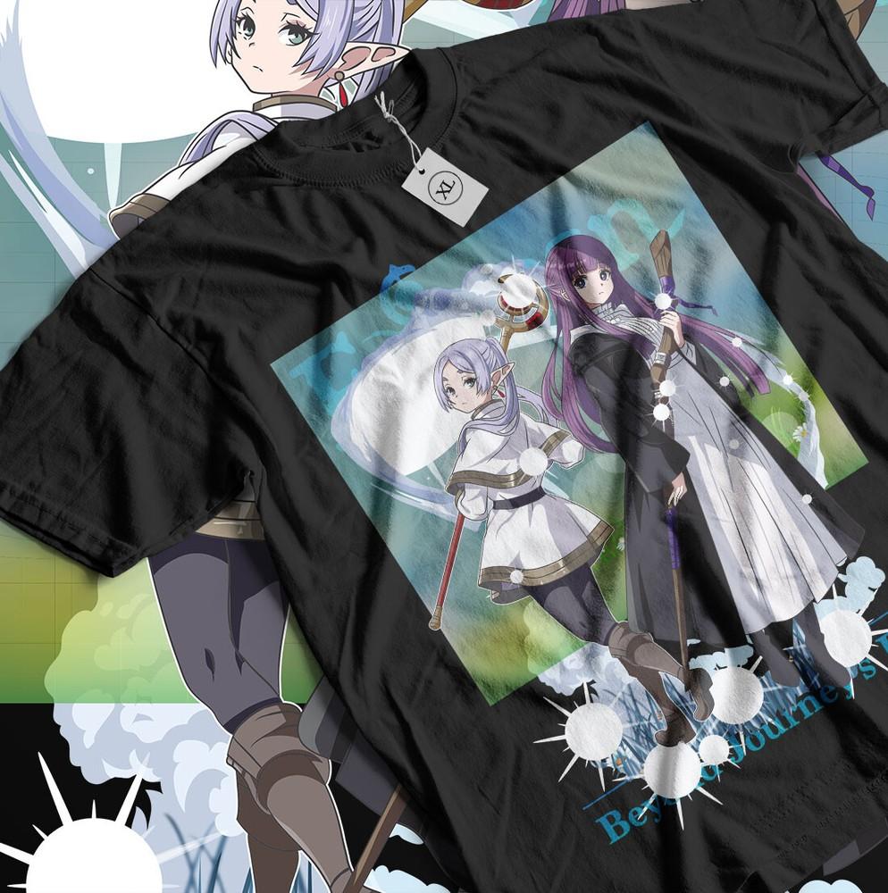 

Frieren T-Shirt Beyond Journey s End Fern Stark Funny Girl Gift Shirt All Size Unisex T-Shirt XXXXL