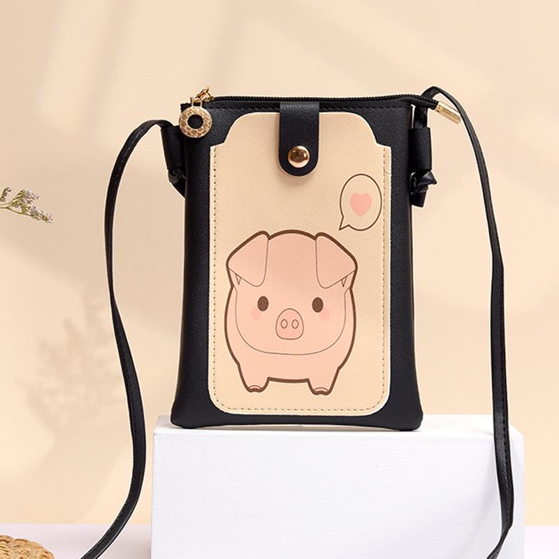 Cute Mobile Phone Bag Female Versatile Small Clear Package Mobile Phone Messenger Mini Small Bag