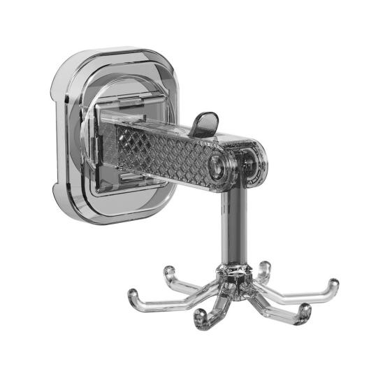 Saugnapf Schwenkbarer Hängehaken Starke Tragfähigkeit Kein Bohren erforderlich Einfach zu installieren Badezimmer Schrank Hängehaken Eingangsbereich Organizer