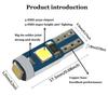 10PCS Super Bright LED T5 3SMD Car Motorcycle Dashboard Light Wedge Instrument Lamp Indicator Signal Bulbs DC12V 3030smd
