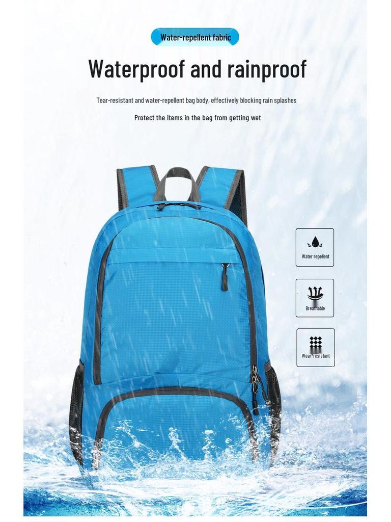 Ultralight Foldable Water-Resistant Hiking & Travel Backpack