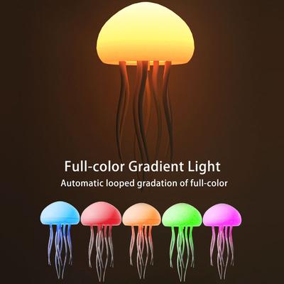 Jellyfish Lamp Voice Control Jellyfish Bedside Lamp Rechargeable Jellyfish Table Lamp Jellyfish Desk Lamp for Home Office Decor