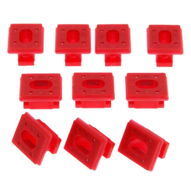 Interior Trim Clips Red Plastic Dashboard Fasteners for E46 E65 E66 E83 323i, Car Panel Retaining Parts for Maintenance and Spare Service