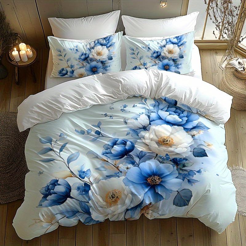 

Princess Floral Bedding Set Duvet Cover Set Quilt Cover With Pillowcase For Bedroom Decor Birthday Gift Halloween Christmas Gift EU Single135x200cm