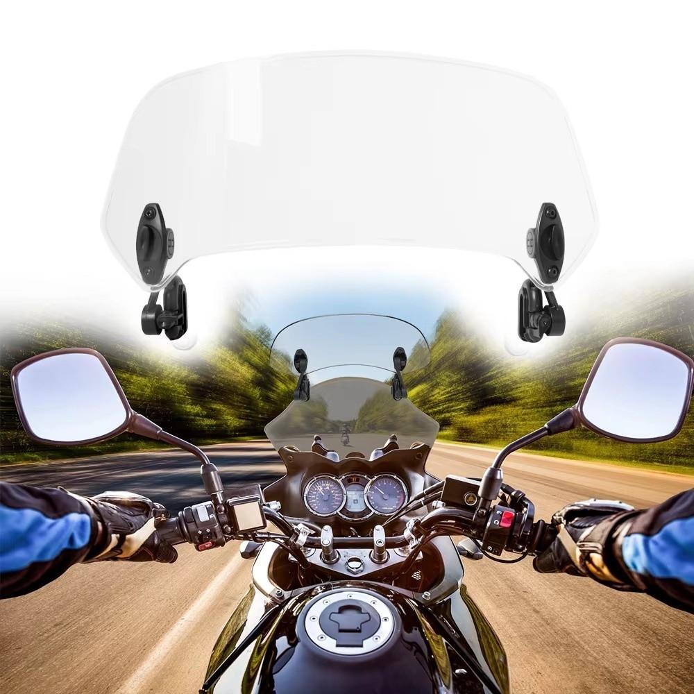 Universal Windshield Spoiler Adjustable Windshield Extension For All Motorcycle Models