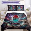 Set Lenzuola Stampa AC Milan 3 Pezzi Morbido Delicato sulla Pelle Lavabile Copripiumino e Federe Set Stagione Unica Camera da Letto