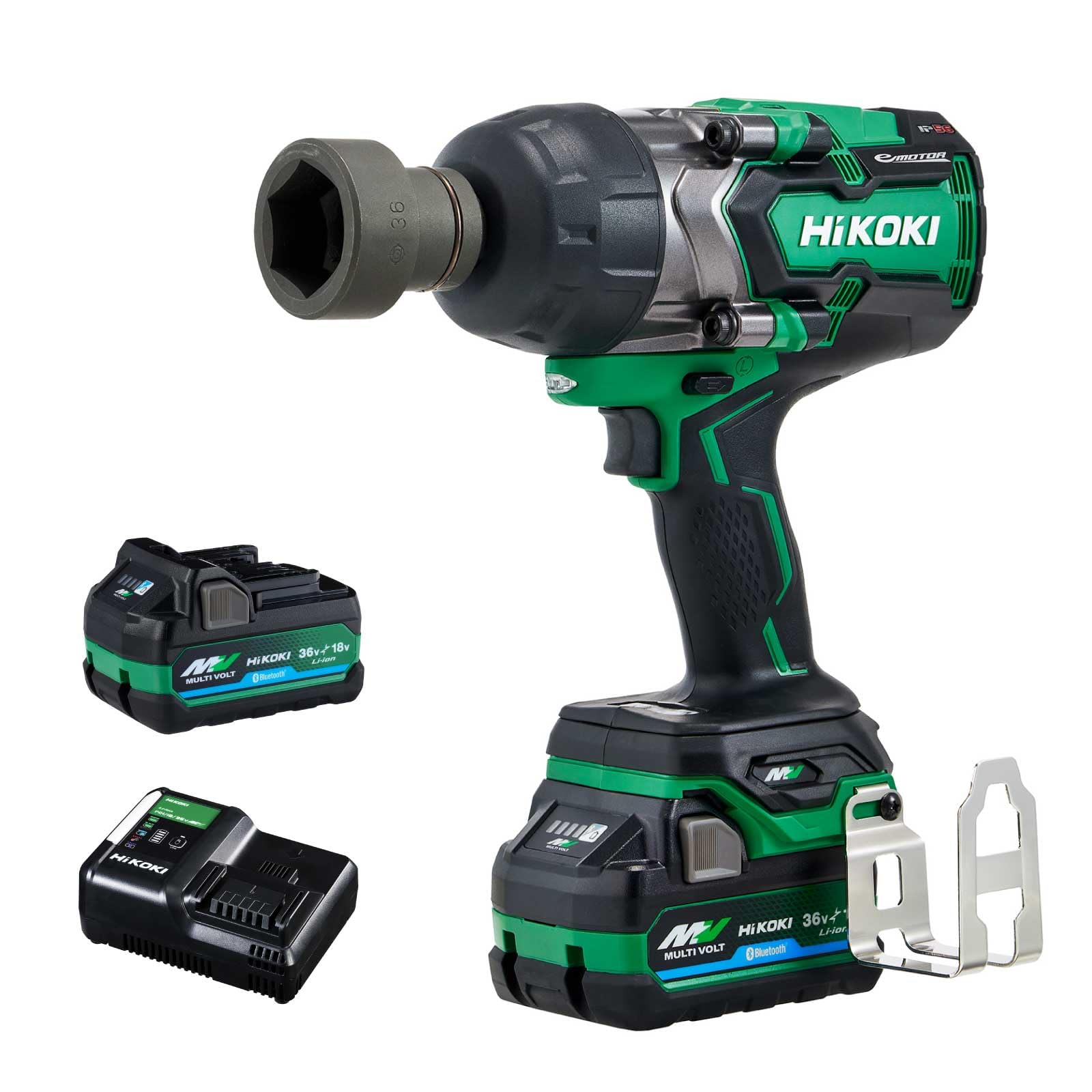 HiKOKI Cordless Impact Wrench with 2