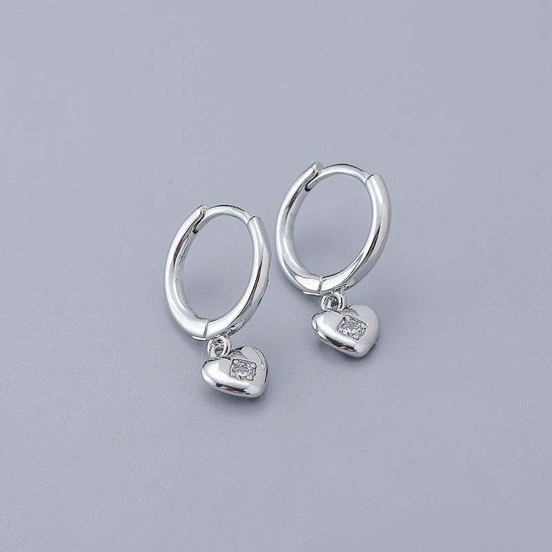 ANENJERY Cercei cu cerc cu inimă de dragoste pentru femeie